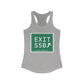 Vintage Exit 55B WCP Sign Women's Ideal Racerback Tank Top
