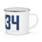 06334 Bozrah Connecticut Zip Code Enamel Camping Mug
