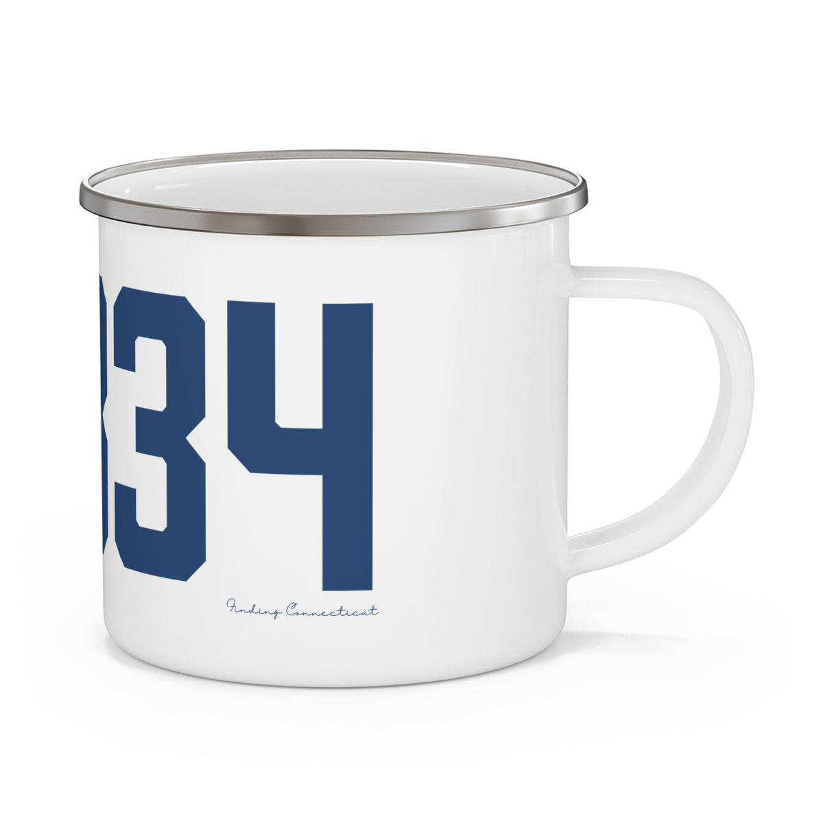 06334 Bozrah Connecticut Zip Code Enamel Camping Mug
