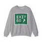 Vintage Exit 60 WCP Sign Unisex Heavy Blend™ Crewneck Sweatshirt