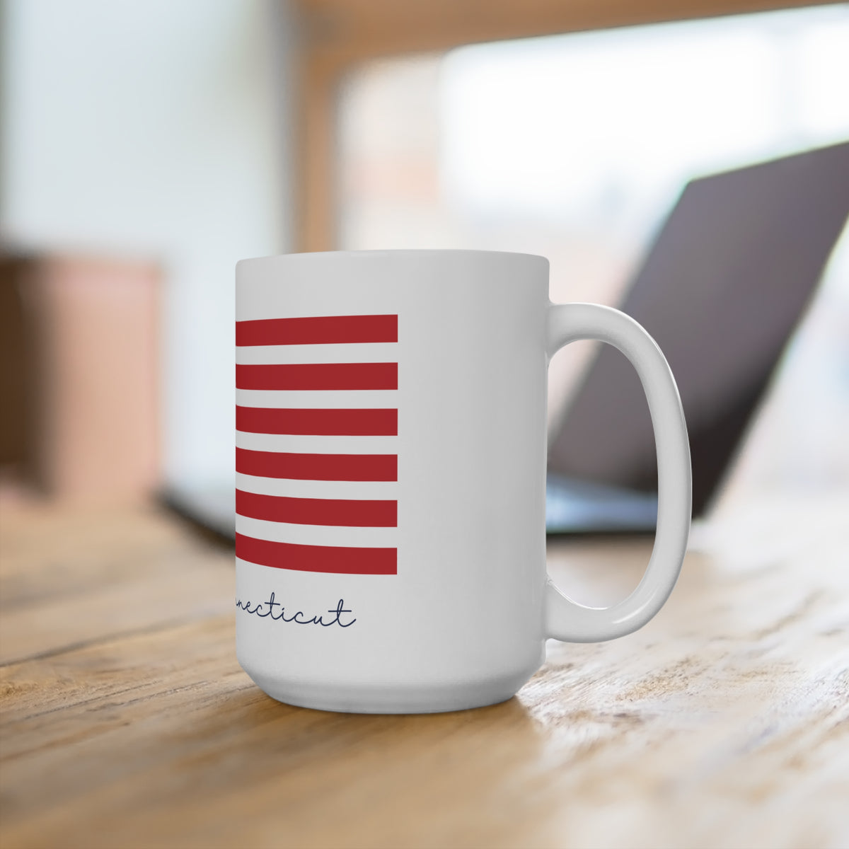 Ledyard Connecticut Flag Mug 15oz