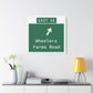 Vintage WCP Exit 55 Sign Matte Canvas, Stretched, 1.25"