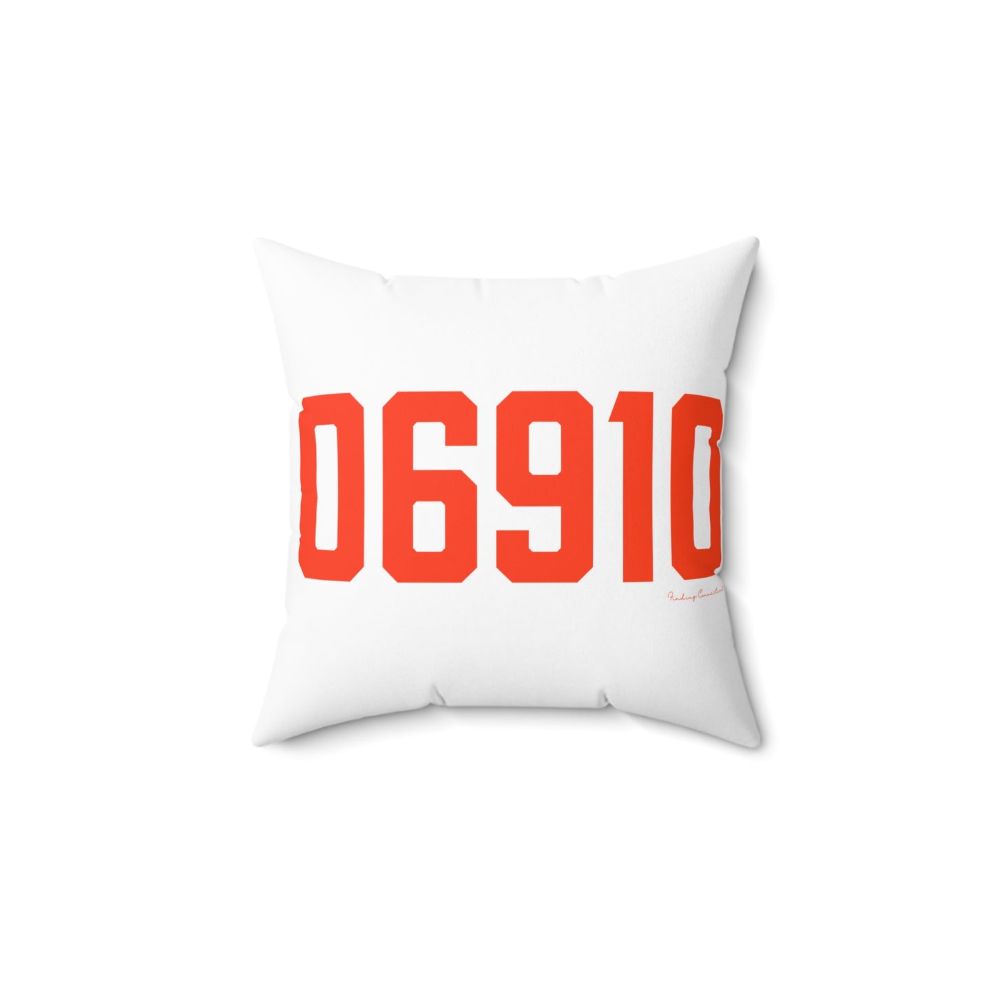 06910 Stamford Connecticut Zip Code Spun Polyester Square Pillow