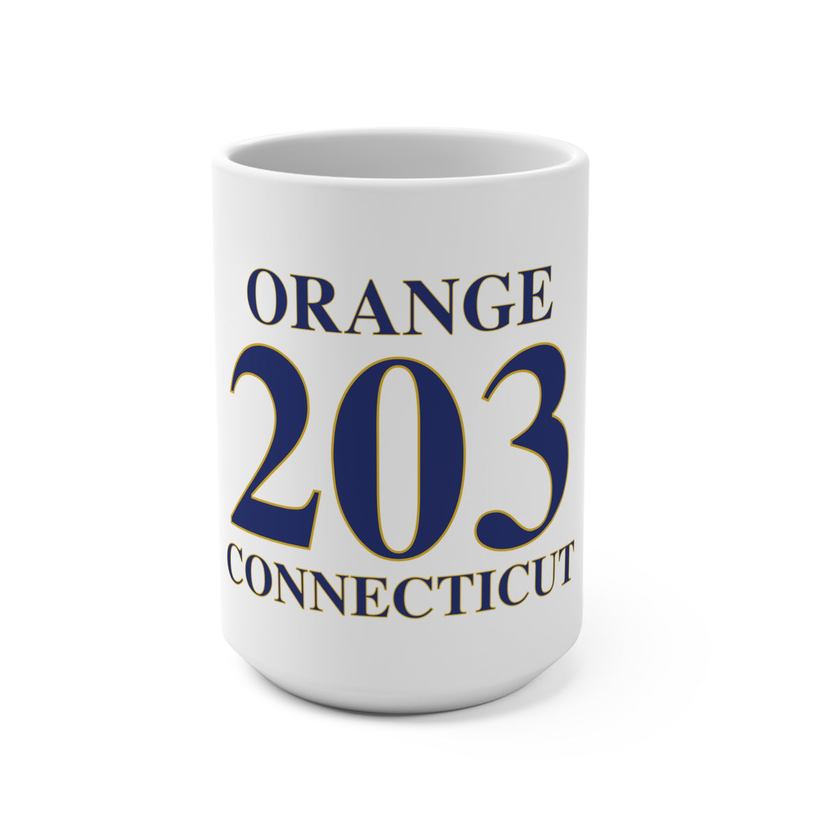 Orange 203 Connecticut Mug 15oz