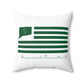 Greenwich Connecticut St Patrick’s Day Flag Spun Polyester Square Pillow