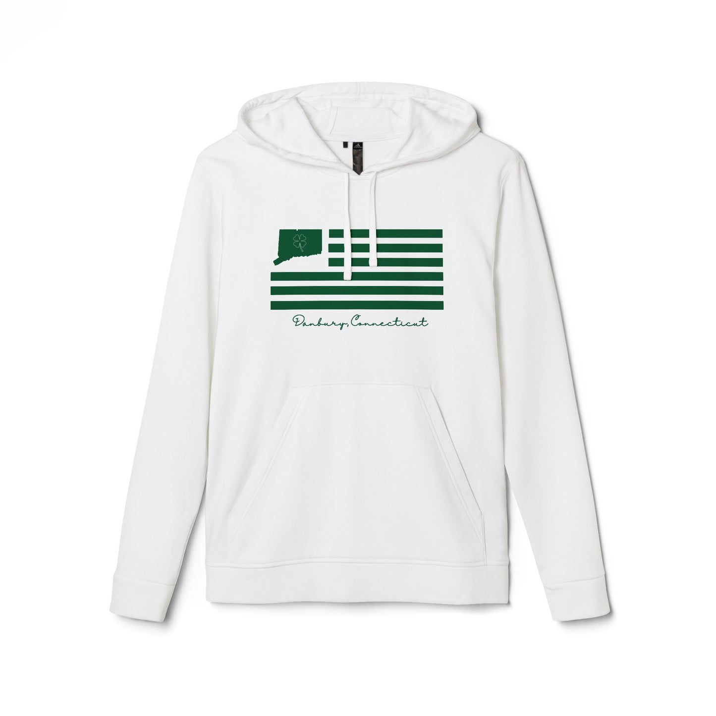 Danbury Connecticut St Patrick’s Day Flag adidas Unisex Fleece Hoodie