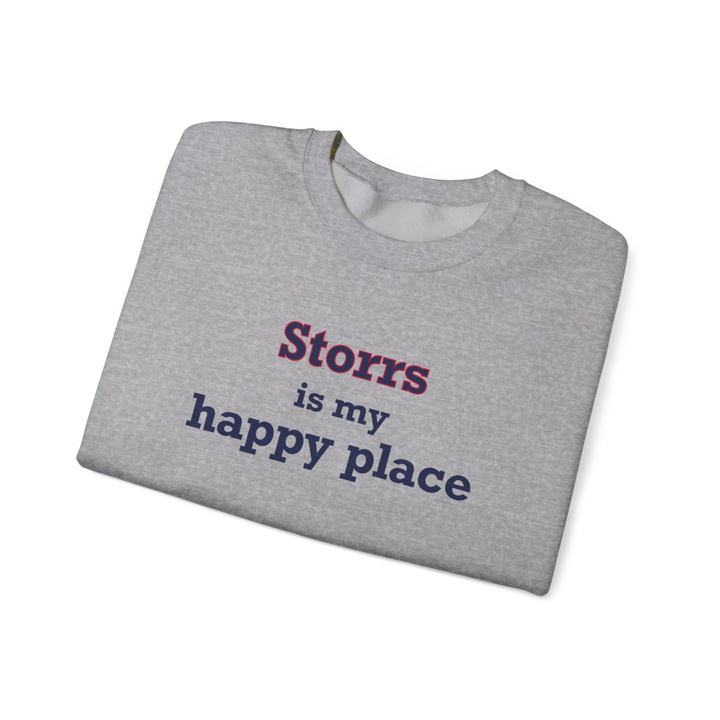 Storrs Is My Happy Place Unisex Heavy Blend™ Crewneck Sweatshirt