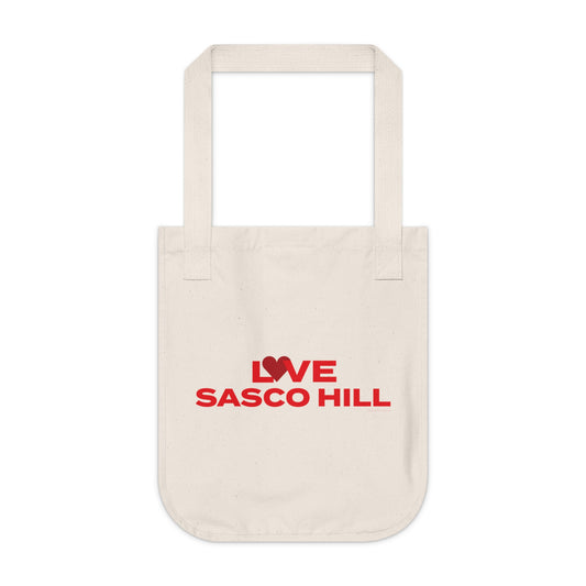 Love Sasco Hill Organic Canvas Tote Bag