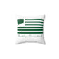 Brooklyn Connecticut St. Patrick’s Day Flag Spun Polyester Square Pillow