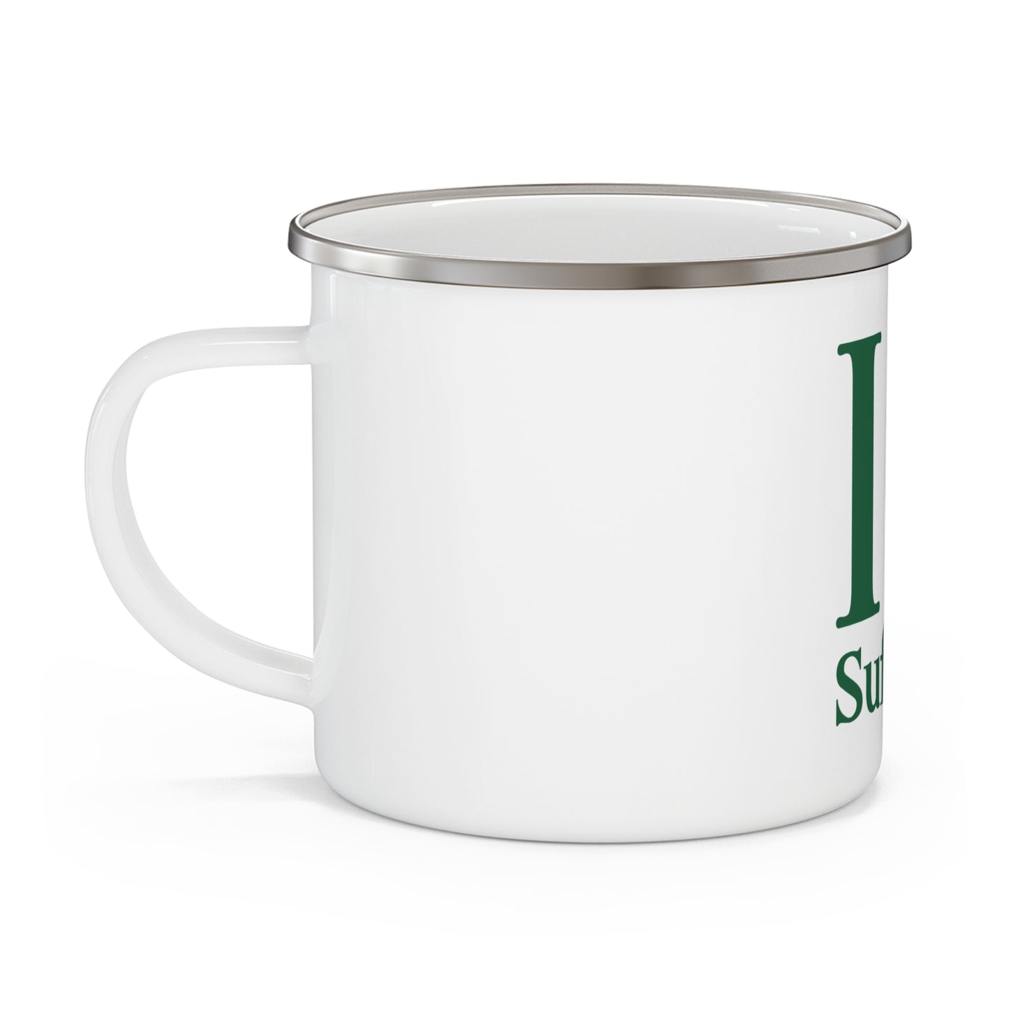 I Clover Suffield Enamel Camping Mug