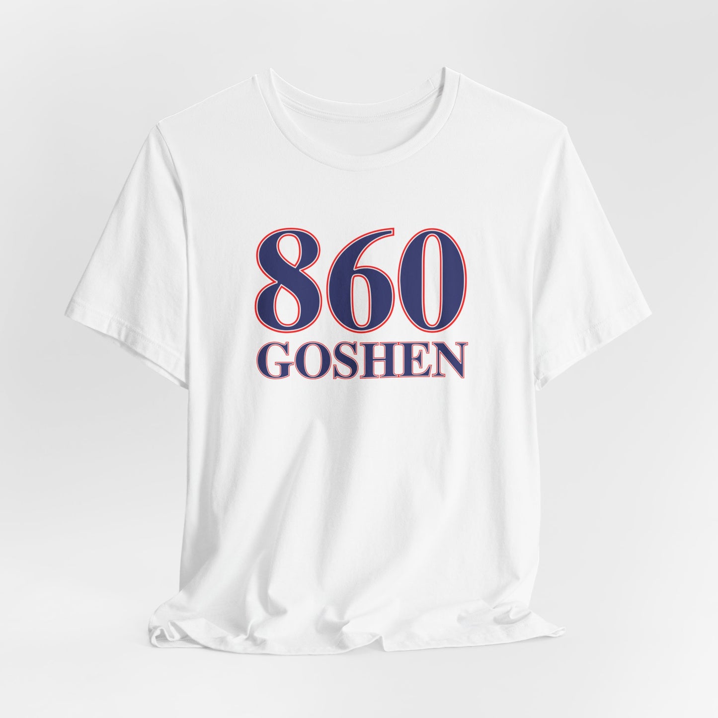 860 Goshen Red White & Blue Unisex Jersey Short Sleeve T-Shirt