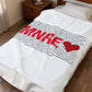 Monroe Love Velveteen Plush Blanket