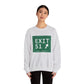 Vintage Exit 51  Merritt Parkway Sign Unisex Heavy Blend™ Crewneck Sweatshirt
