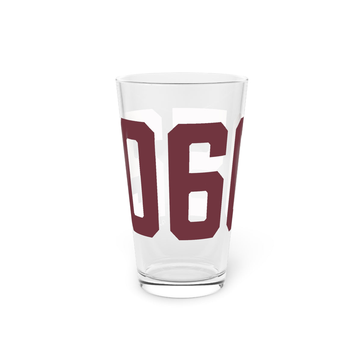 06052 New Britain Connecticut Zip Code Pint Glass, 16oz
