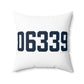 06339 Ledyard Connecticut Zip Code Spun Polyester Square Pillow