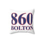 860 Bolton Red, White & Blue Spun Polyester Square Pillow