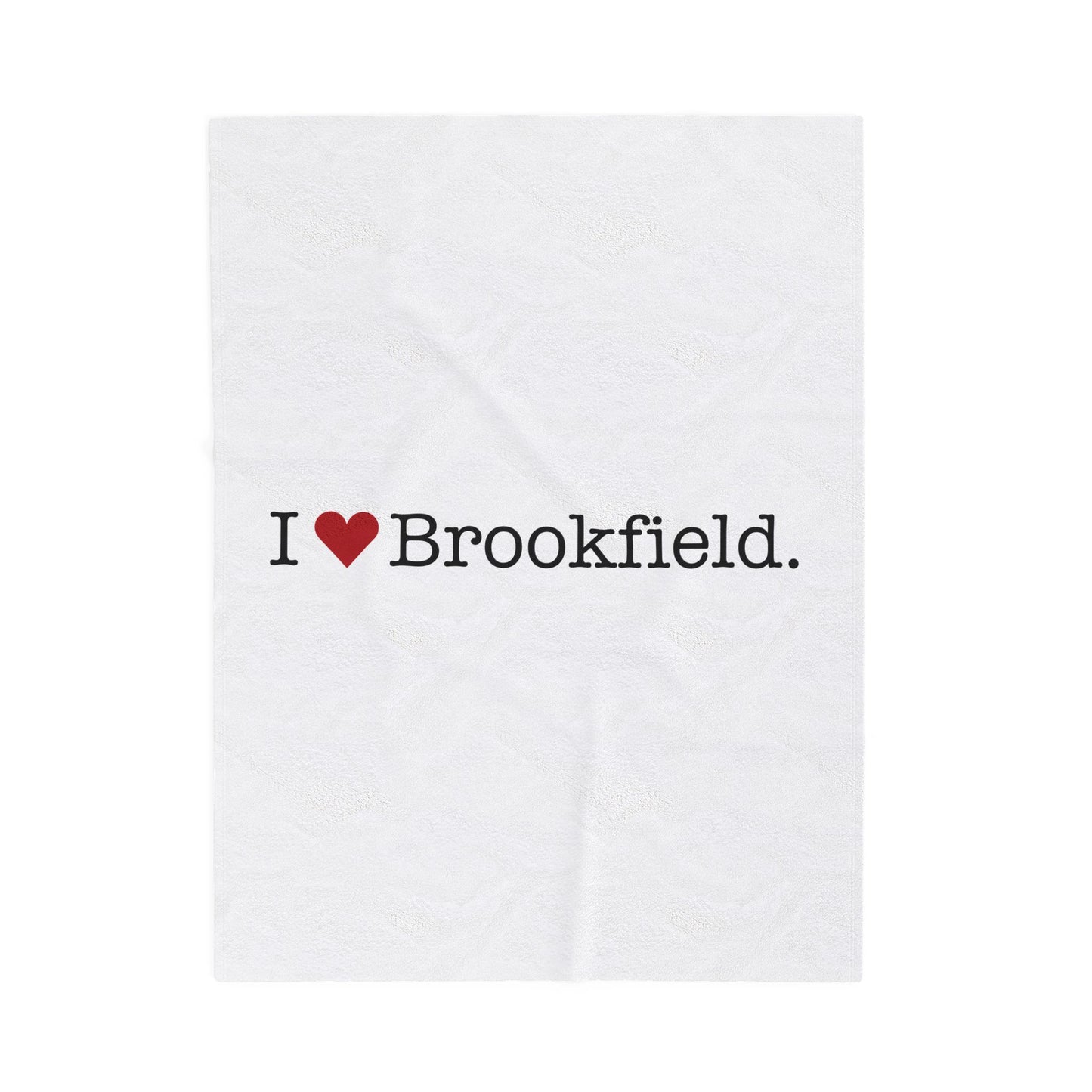 I Heart Brookfield. Velveteen Plush Blanket