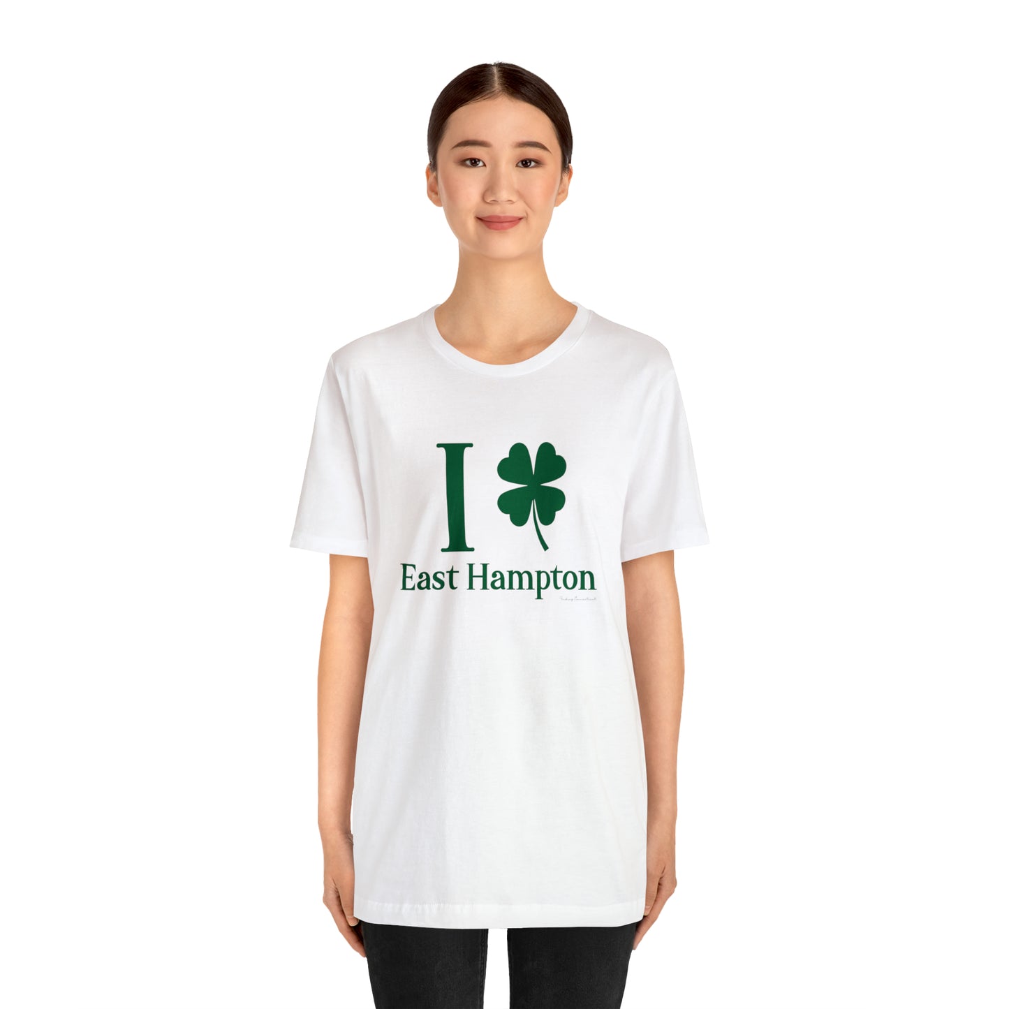 I Clover East Hampton (green) Unisex Jersey Short Sleeve Tee