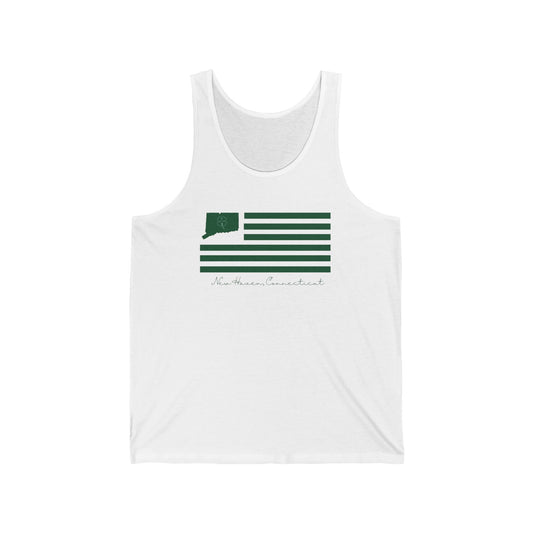 New Haven Connecticut St. Patrick's Day Flag Unisex Jersey Tank Top