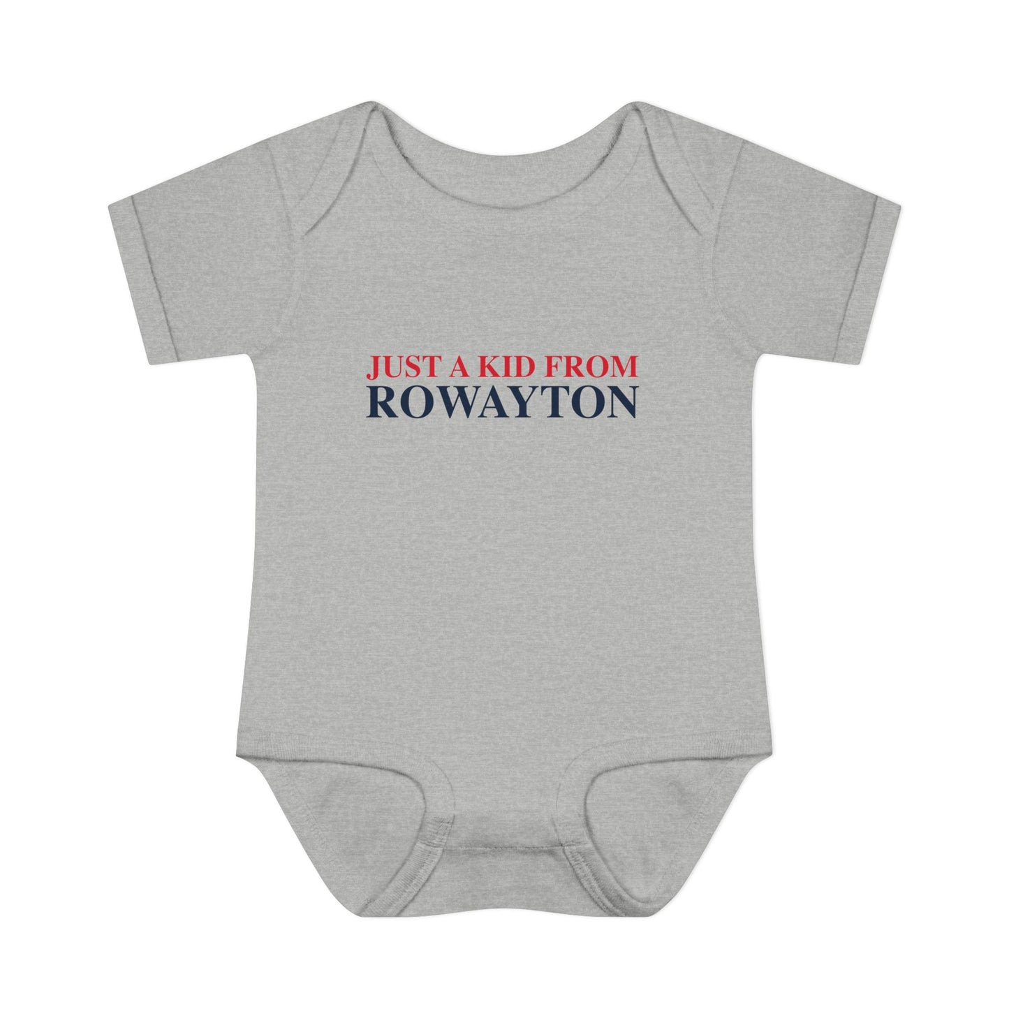 Just a kid from Rowayton Infant Baby Rib Bodysuit