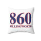 860 Killingworth Red, White & Blue Spun Polyester Square Pillow