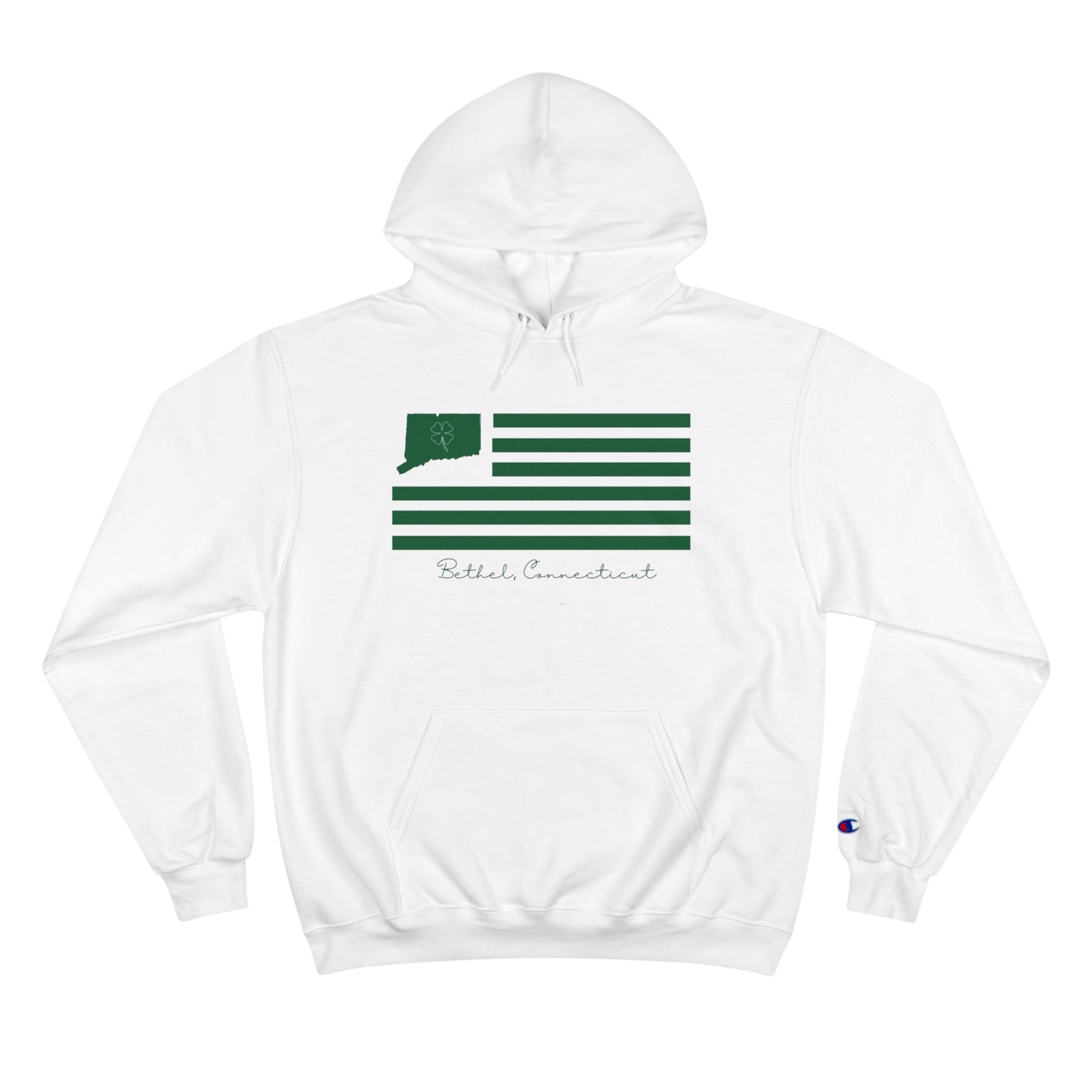 Bethel Connecticut St Patrick’s Day Flag  Flag Champion Hoodie