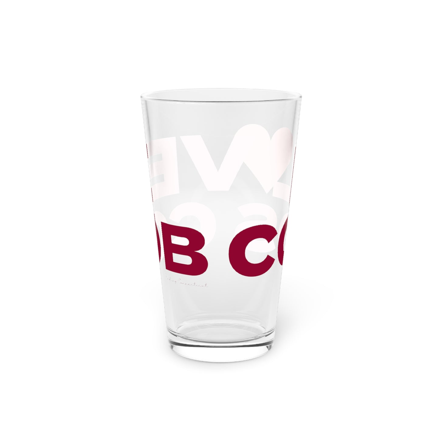 Love Cos Cob Pint Glass, 16oz