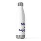 Meriden is My Happy Place 20 oz Insulated Bottle