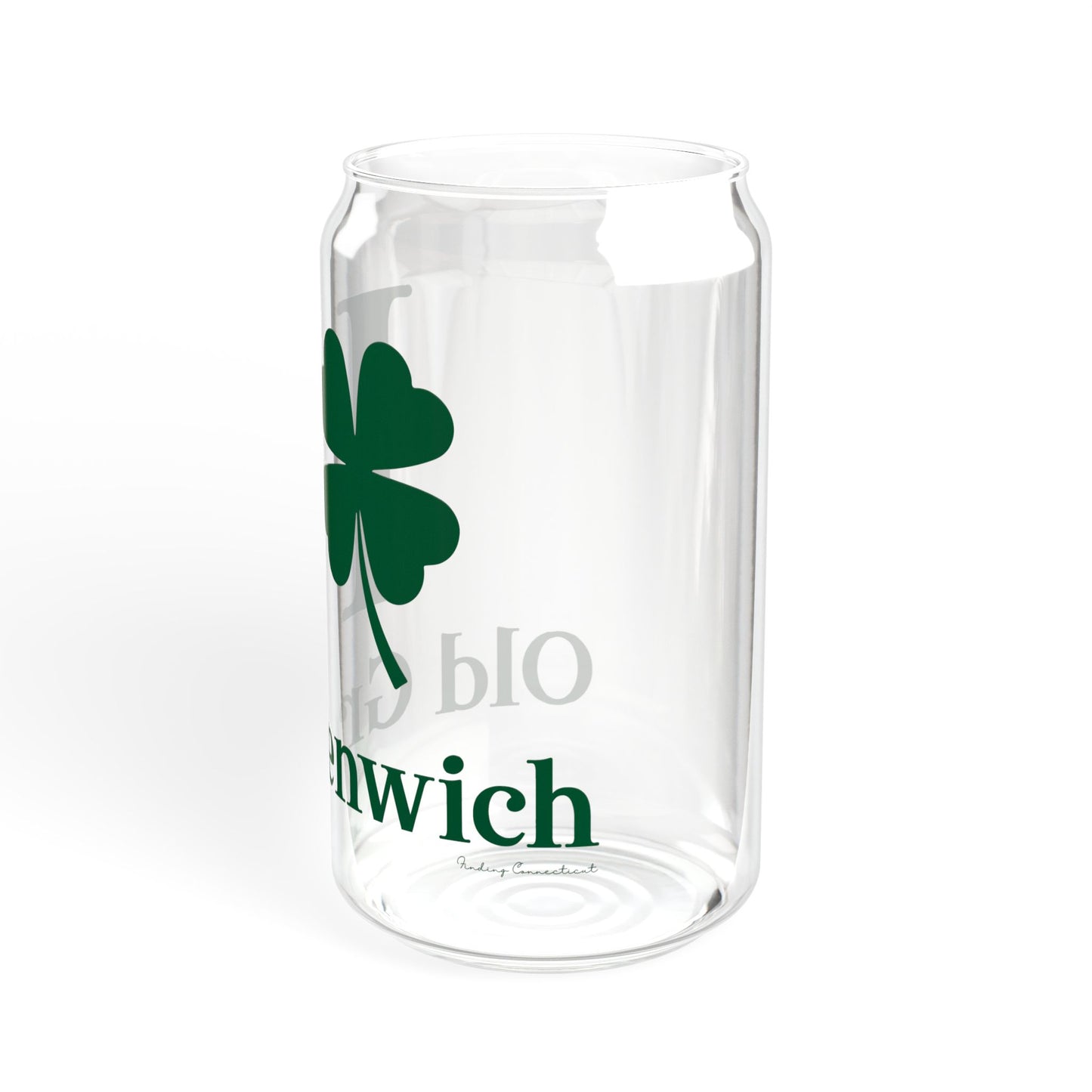 I Clover Old Greenwich Sipper Glass, 16oz