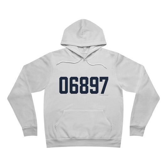06897 Wilton Connecticut Zip Code Unisex Sponge Fleece Pullover Hoodie Sweatshirt