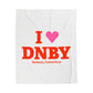 I Heart DNBY Velveteen Plush Blanket
