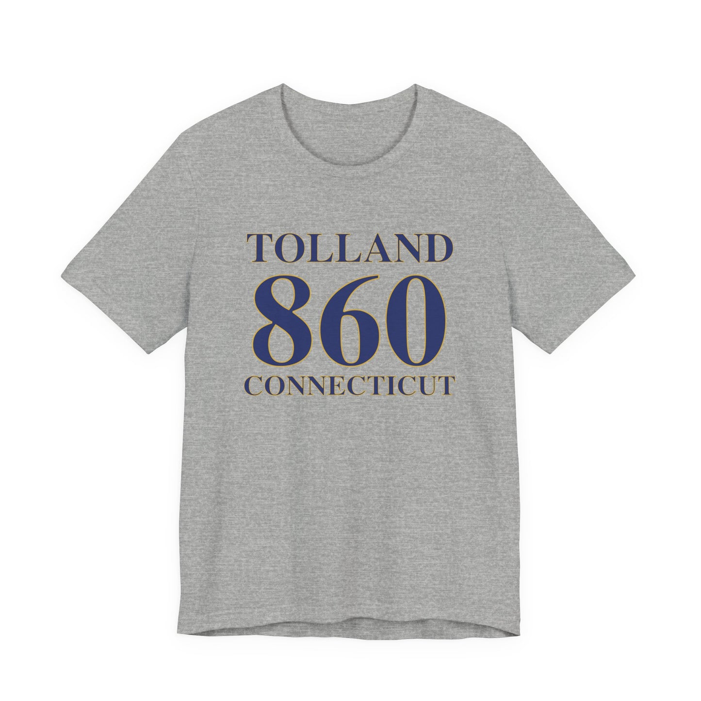 Tolland 860 Connecticut Unisex Jersey Short Sleeve T-Shirt