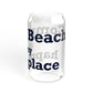 Compo Beach Is My Happy Place Sipper Glass, 16oz