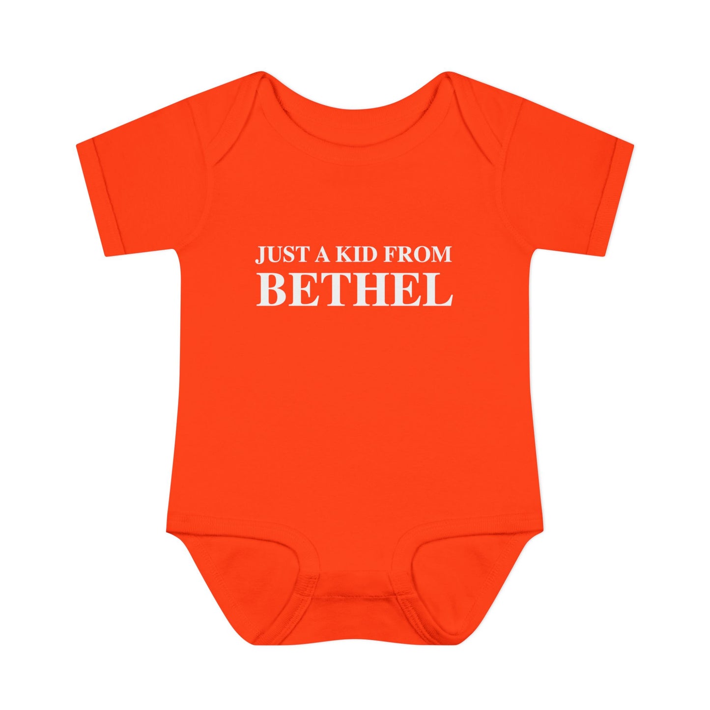 Just a kid from Bethel Infant Baby Rib Bodysuit