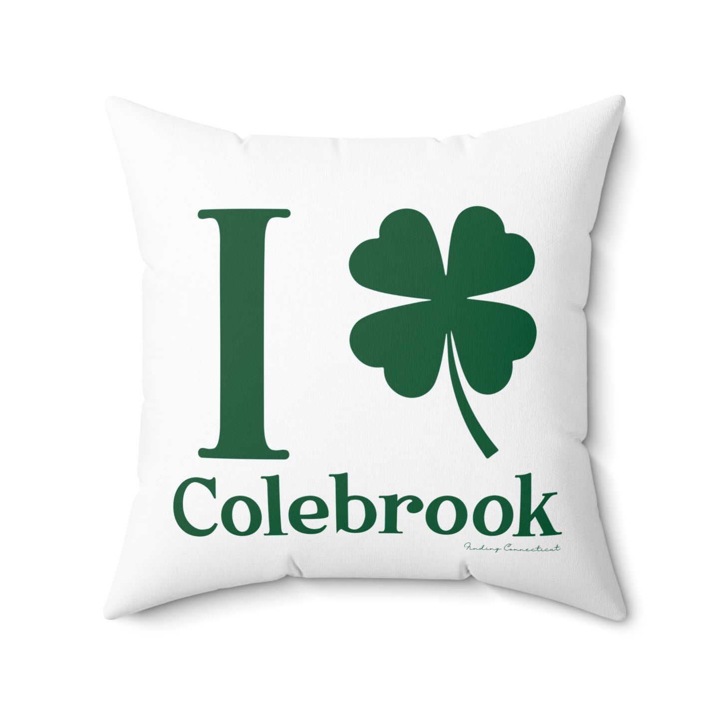 I Clover Colebrook Spun Polyester Square Pillow