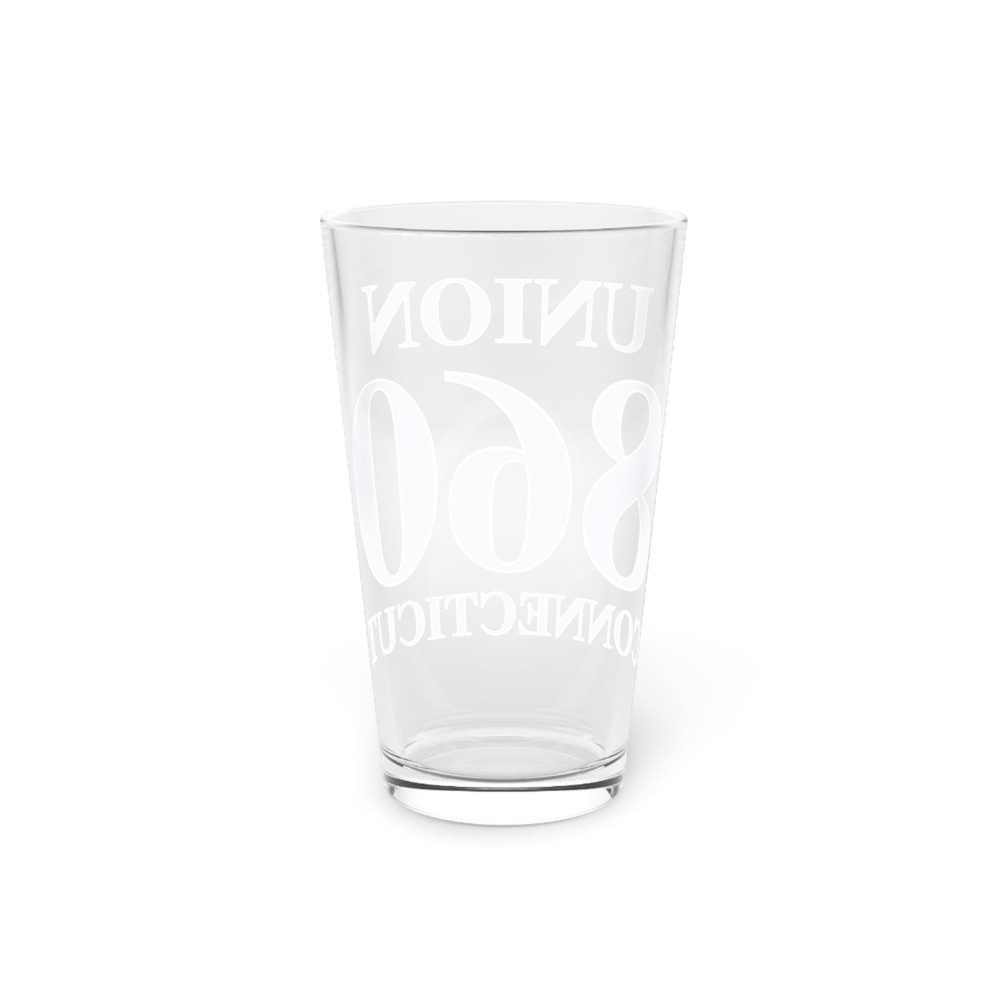 Union 860 Connecticut Pint Glass, 16oz
