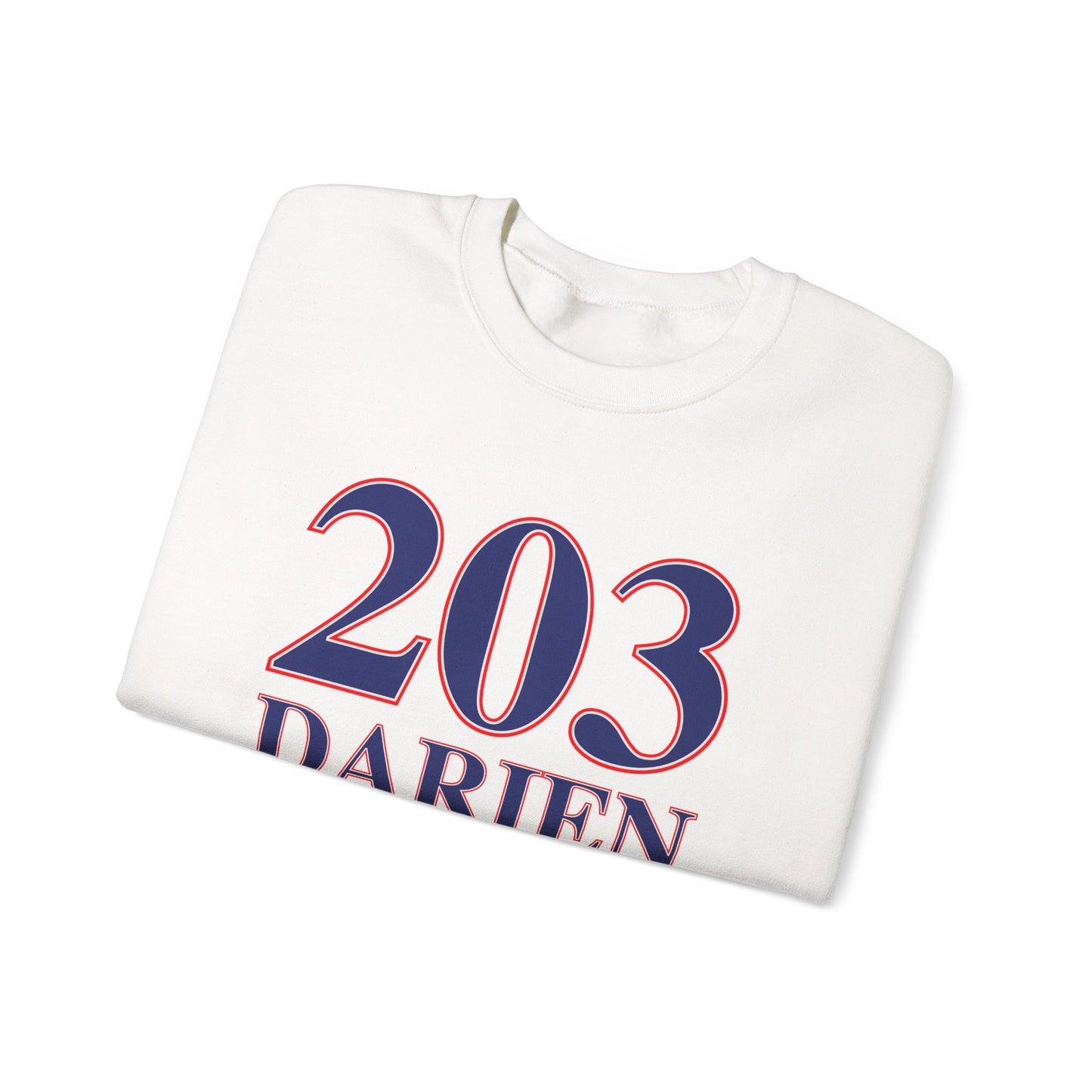 203 Darien Red White & Blue Unisex Heavy Blend™ Crewneck Sweatshirt