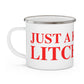 Just a kid from Litchfield Enamel Camping Mug