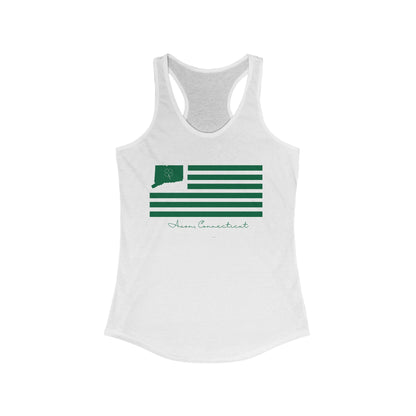 Avon Connecticut St Patrick’s Day Flag Women's Ideal Racerback Tank Top