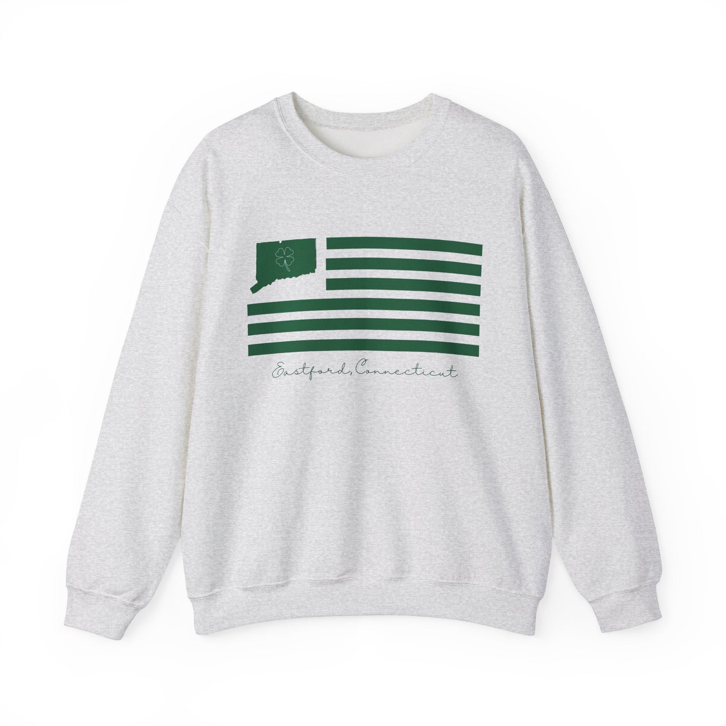 Eastford Connecticut St. Patrick’s Day Flag Unisex Heavy Blend™ Crewneck Sweatshirt