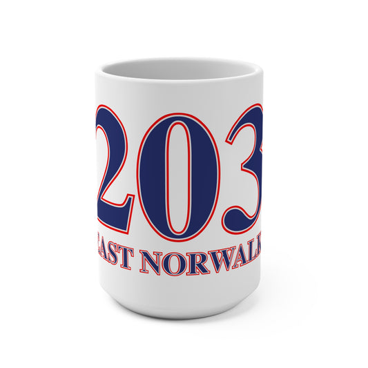 203 East Norwalk Red, White & Blue Mug 15oz