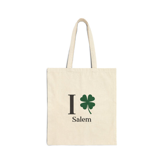 I Clover Salem Cotton Canvas Tote Bag