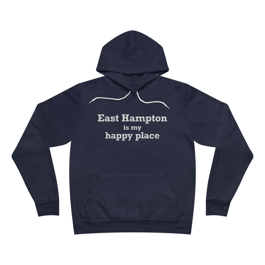 East Hampton is My Happy Place Unisex Sponge Fleece Pullover Hoodie