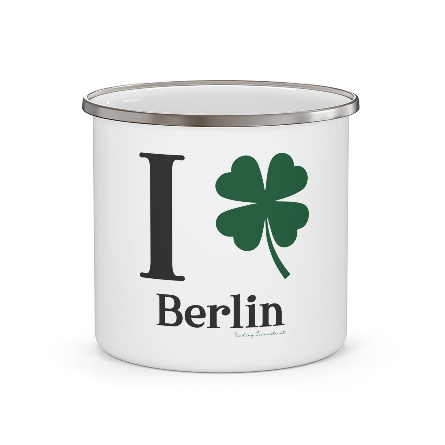 I Clover Berlin Enamel Camping Mug