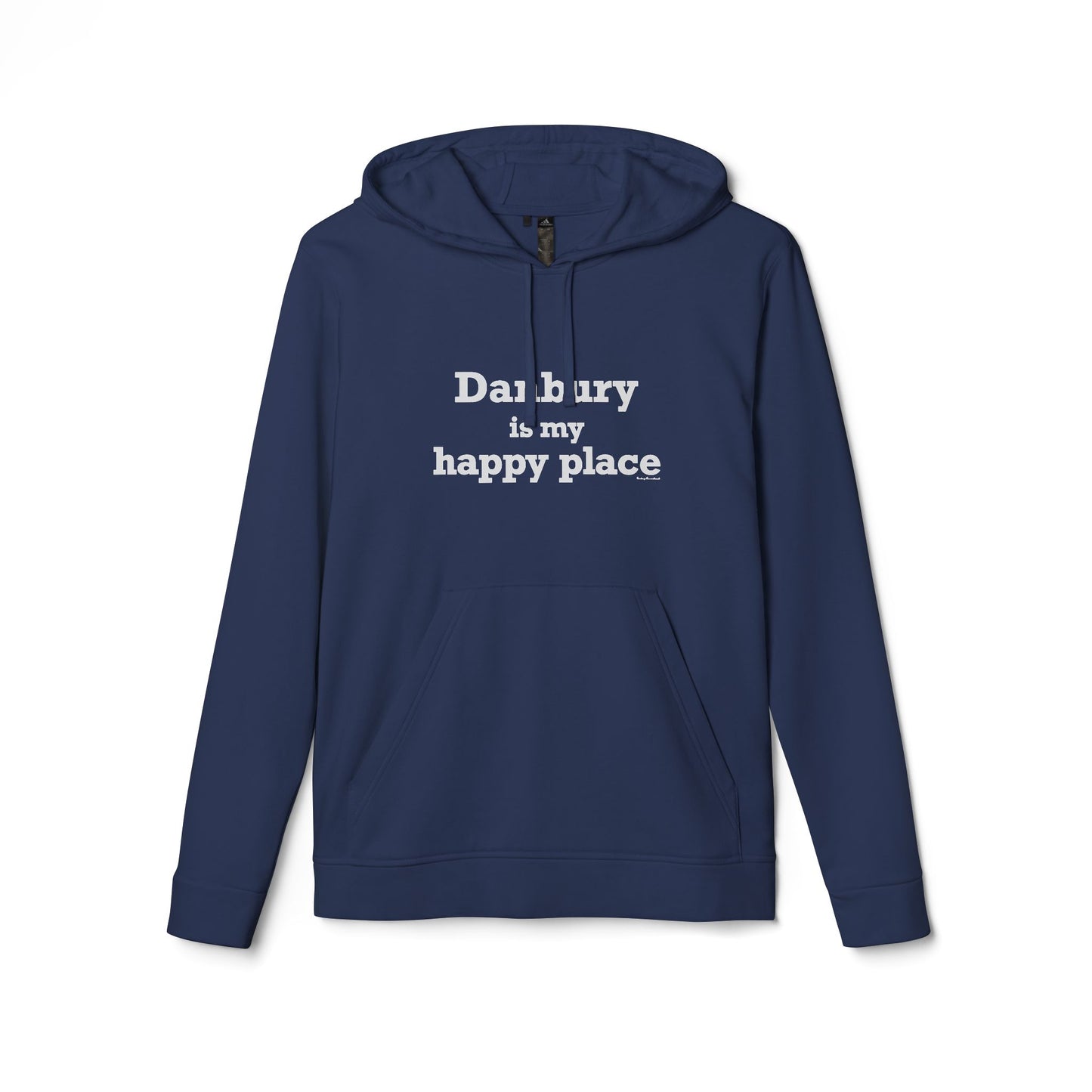 Danbury Is My Happy Place adidas Unisex Fleece Hoodie Sweatshirt