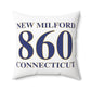 New Milford 860 Connecticut Polyester Square Pillow