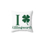 I Clover Killingworth Spun Polyester Square Pillow