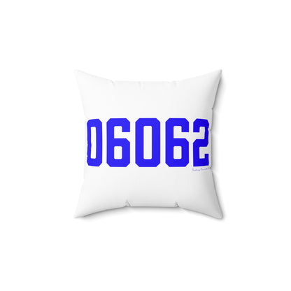 06062 Plainville Connecticut Zip Code Polyester Square Pillow