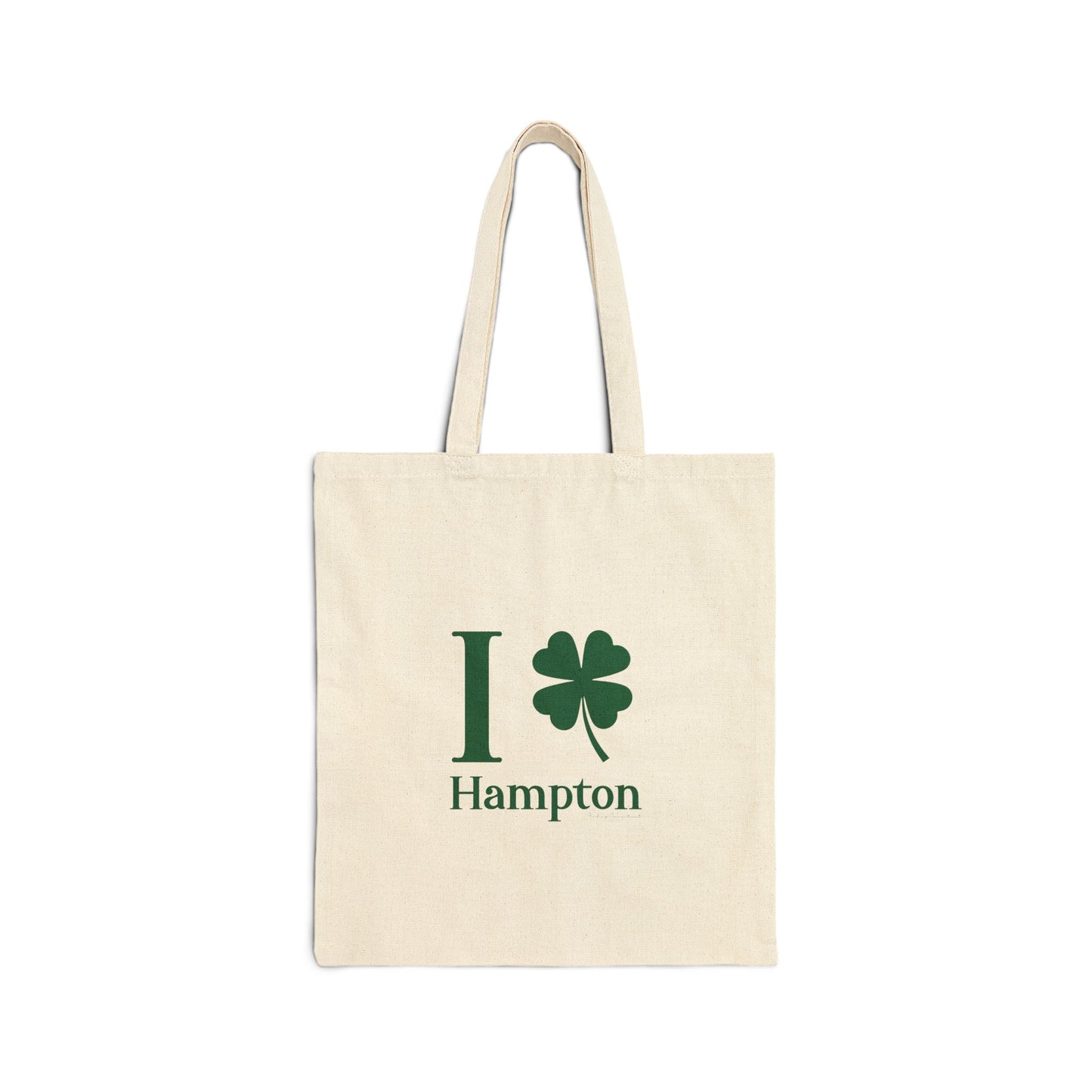 I Clover Hampton Cotton Canvas Tote Bag