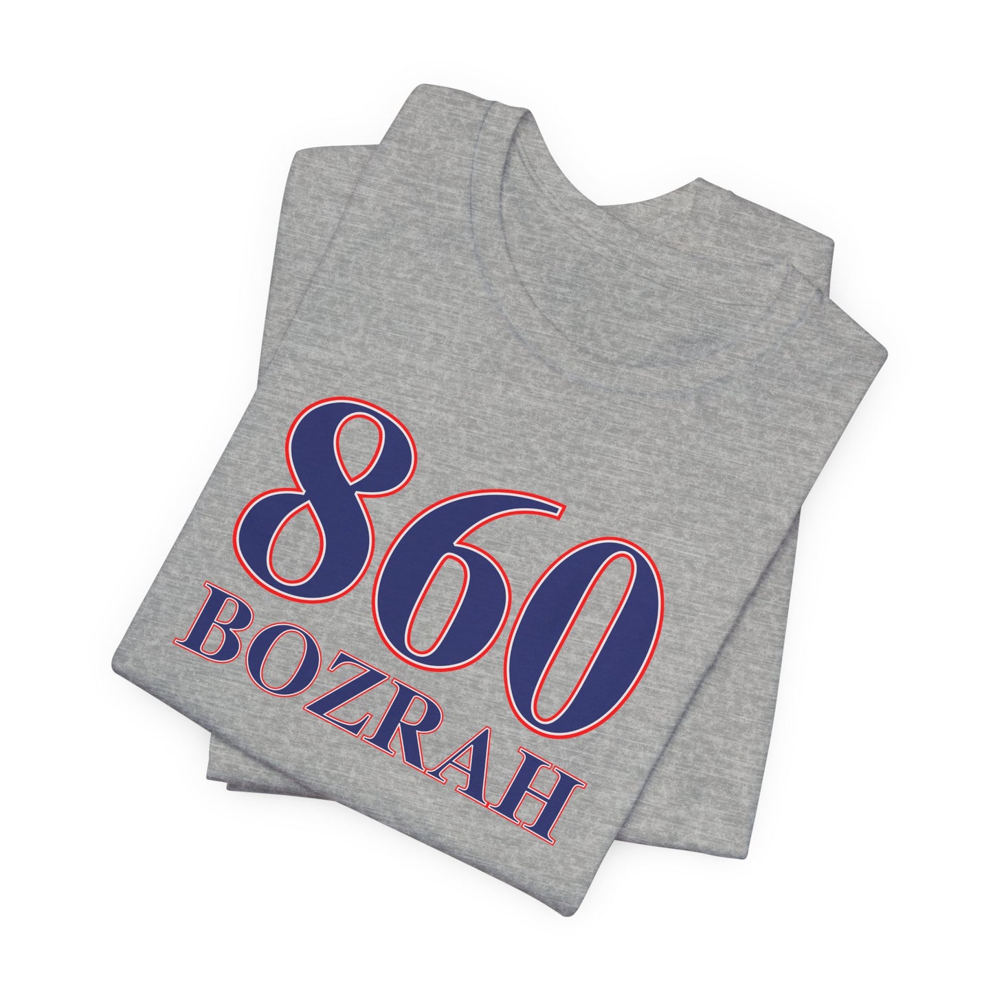 860 Bozrah Red White & Blue Unisex Jersey Short Sleeve T-Shirt